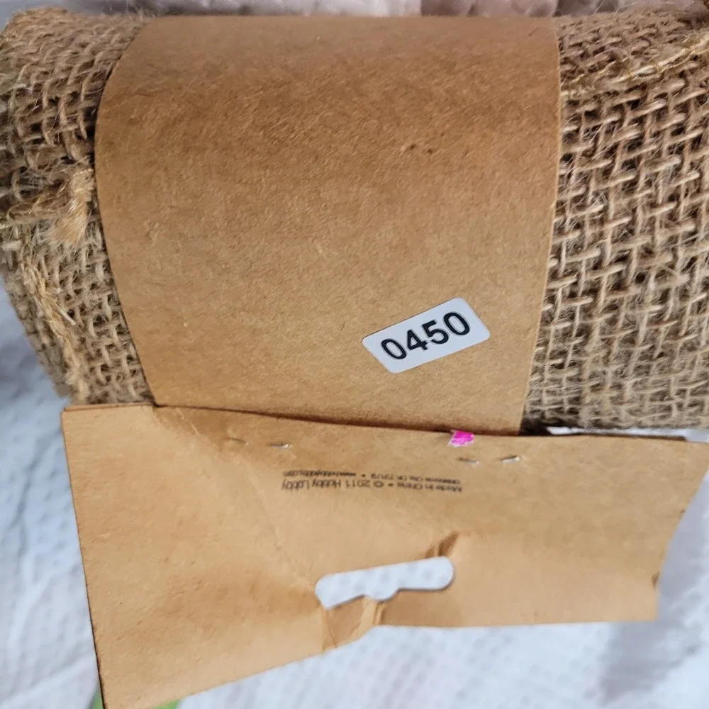 Hobby Lobby Natural Burlap Ribbon Roll 5.5in x 15ft Tan Floral‎ Craft W0448811